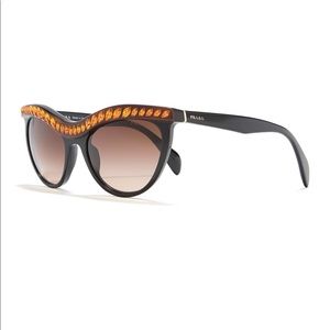 Prada rhinestone cat eye sunglasses